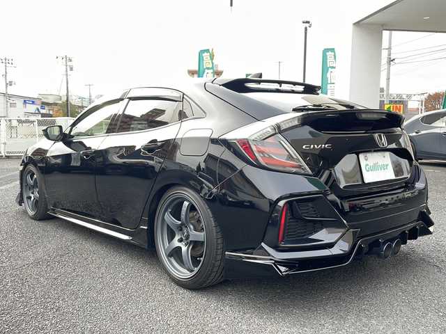 ホンダ シビック ハッチバック ホンダセンシング 山形県 2018(平30)年 7.9万km クリスタルブラックパール ・無限エアロ/・無限ステアリング/・無限シフトノブ/・無限テールレンズ/・ブリッツ車高調ZZ-R/・ブリッツマフラー/・ブリッツエアクリーナー/・HKSブローオフバルブ/・RAYS 18インチアルミ/・スロットルコントローラー/・SDナビ/CD/DVD/フルセグ/ＢＴ/・バックカメラ/・レーダークルーズコントロール/・純正アルミ（スタッドレス装着）車載