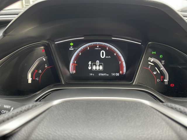 ホンダ シビック ハッチバック ホンダセンシング 山形県 2018(平30)年 7.9万km クリスタルブラックパール ・無限エアロ/・無限ステアリング/・無限シフトノブ/・無限テールレンズ/・ブリッツ車高調ZZ-R/・ブリッツマフラー/・ブリッツエアクリーナー/・HKSブローオフバルブ/・RAYS 18インチアルミ/・スロットルコントローラー/・SDナビ/CD/DVD/フルセグ/ＢＴ/・バックカメラ/・レーダークルーズコントロール/・純正アルミ（スタッドレス装着）車載