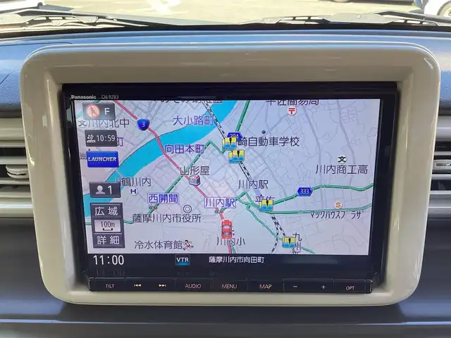 スズキ ラパン F リミテッド 鹿児島県 2018(平30)年 6.4万km アーバンブラウンパールメタリック プッシュスタート/スマートキー2個/パナソニック8インチナビテレビ/バックカメラ/Bluetooth接続/DVD再生/ETC/レーダーブレーキアシスト/アイドリングストップ/前後ドライブレコーダー/運転席シートヒーター