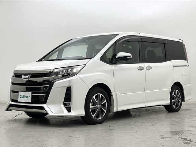 トヨタ ノア Si ダブルバイビーⅡ 宮城県 2019(平31)年 6.2万km ホワイトパールクリスタルシャイン 禁煙車/両側パワースライドドア/Toyota Safety Sense/・プリクラッシュセーフティ/・レーントレーシングアシスト/・クルーズコントロール/・オートマチックハイビーム/・パーキングサポートブレーキ/純正9型ナビ/・BT.CD.DVD.USB/フルセグTV/バックカメラ/ソナー(F.R)/ビルトインETC/ドライブレコーダー(F)/ハーフレザーシート/プッシュスタート/スマートキー×２/アイドリングストップ/LEDヘッドライト/フォグランプ/ロールサンシェード