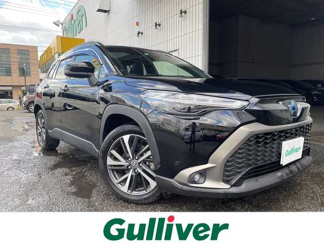 トヨタ カローラ クロス ハイブリッド Z 神奈川県 2023(令5)年 1.3万km アティチュードブラックマイカ ワンオーナー/プッシュスタート/ビルトインETC2.0/前後ドライブレコーダー/アラウンドビュー/クルーズコントロール/コーナーセンサー/車線逸脱防止装置/横滑り防止装置/ブラインドスポットモニター/プリクラッシュ/パワーシート/オートライト/オートハイビーム/電動格納ミラー/LEDライト、フォグライト/パワーバックドア/USB端子