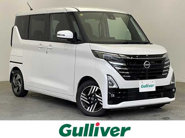 日産 ルークス HWS X プロパイロットED 栃木県 2023(令5)年 3万km ホワイトパール 純正メモリナビ【MJ122D-W】/（CD/Bluetooth）/全方位カメラ/プロパイロット/コーナーセンサー/ビルトインETC/両側パワースライドドア/ベンチシート/オートライト/LEDヘッドライト/横滑り防止装置/スマートキー/プッシュスタート/アイドリングストップ/ウィンカーミラー/純正14インチアルミホイール/純正フロアマット
