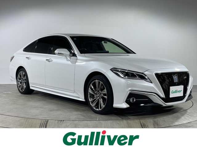 トヨタ クラウン ハイブリッド RS 福岡県 2021(令3)年 2.2万km プレシャスホワイトパール 純正メモリナビ/アラウンドビューモニター/フルセグテレビ/ハーフレザーシート/シートヒーター/前後ドライブレコーダー/ETC/プッシュスタート/レーダークルーズコントロール