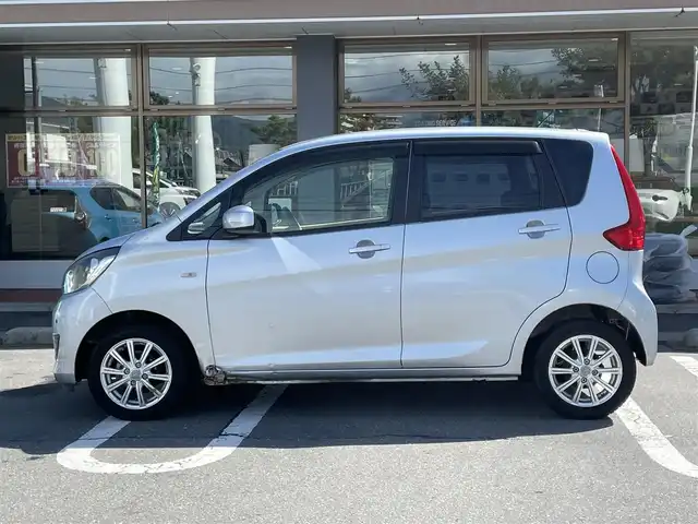 三菱 ｅＫワゴン M e－アシスト 長野県 2017(平29)年 1.5万km クールシルバーメタリック ４WD/ワンオーナー/CDチェンジャー/AUXあり/純正フロアマット/フルフラットシート/シートヒーターD席のみ/社外14インチAW/ハロゲンオートライト/衝突被害軽減システム/コーナーセンサー前後/ドアバイザー/サマータイヤ積込み/純正AWのみ積込み/Wエアバック/リモコンキー/スペアキー1本