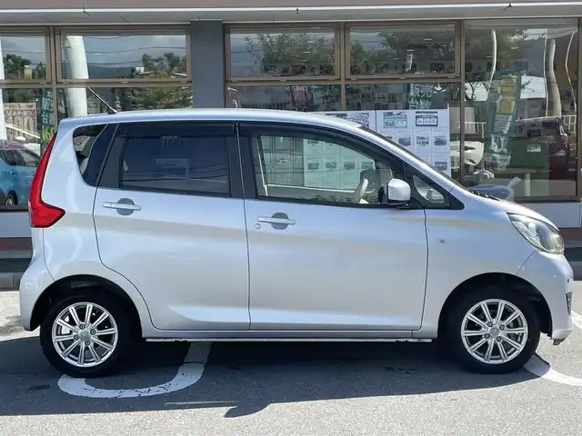 三菱 ｅＫワゴン M e－アシスト 長野県 2017(平29)年 1.5万km クールシルバーメタリック ４WD/ワンオーナー/CDチェンジャー/AUXあり/純正フロアマット/フルフラットシート/シートヒーターD席のみ/社外14インチAW/ハロゲンオートライト/衝突被害軽減システム/コーナーセンサー前後/ドアバイザー/サマータイヤ積込み/純正AWのみ積込み/Wエアバック/リモコンキー/スペアキー1本