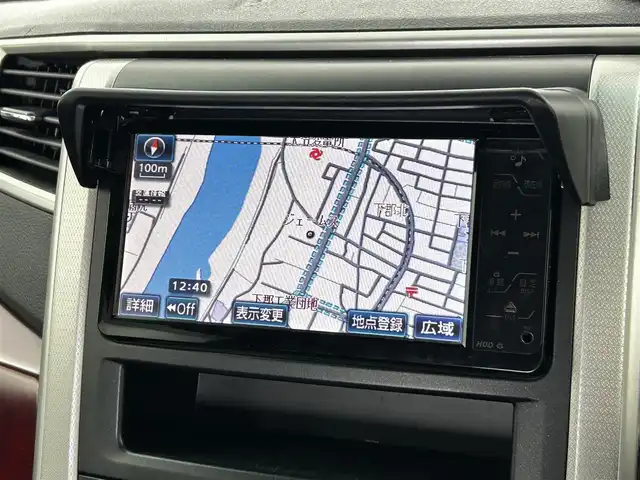 トヨタ アルファード 240S 大分県 2009(平21)年 8.7万km ブラック 純正HDDナビ/（フルセグ/CD/DVD/Bluetooth）/フリップダウンモニター/バックカメラ/黒革調シートカバー/両側パワースライドドア/ステアリングスイッチ/スマートキープッシュスタート/電動格納ミラー/オートライト/純正アルミホイール