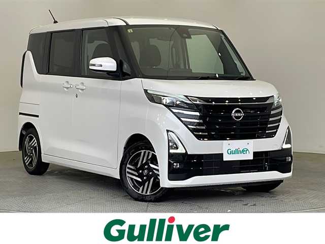 日産 ルークス HWS X プロパイロットED 栃木県 2023(令5)年 3.4万km ホワイトパール 純正ナビ/（CD/TV/Bluetooth/USB）/全方位カメラ/プロパイロット/コーナーセンサー/ETC/両側パワースライドドア/オートライト/LEDヘッドライト/フォグランプ/スマートキー/プッシュスタート/アイドリングストップ/ステアリングスイッチ/ウィンカーミラー/純正14インチアルミホイール/純正フロアマット