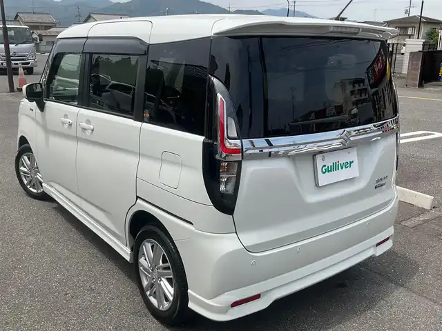 スズキ ソリオ HV MZ 滋賀県 2022(令4)年 3.6万km ピュアホワイトP 全方位モニター付ナビ装着車/ワンオーナー /純正15インチアルミホイール/両側パワースライドドア/純正メーカーOP9インチナビゲーション/・CD/DVD/・AM/FM/・Bluetooth/全方位モニター/純正ETC/ヘッドアップディスプレイ/前後ドライブレコーダー/前席シートヒーター/クルーズコントロール/スペアキー/取扱説明書/保証書/