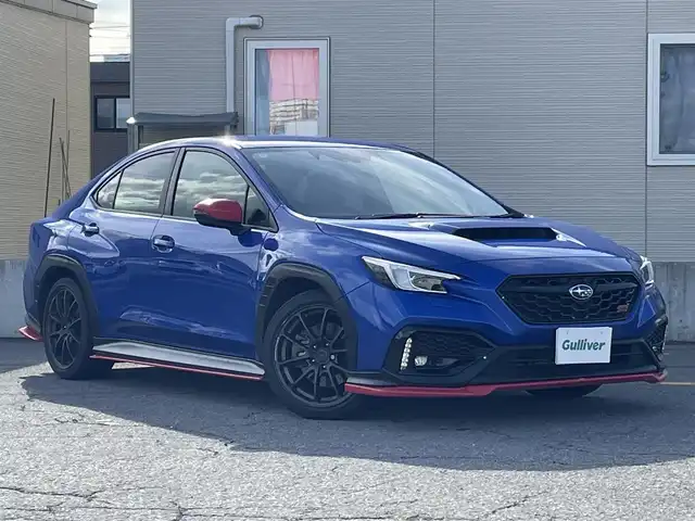 スバル ＷＲＸ Ｓ４ STIスポーツR EX 青森県 2022(令4)年 4.1万km WRブルーパール 4WD/ワンオーナー/STIエアロ/フォグランプ/純正ナビ/・フルセグTV/・USB/BT/AUX/カメラバッグサイド/コーナーセンサー/ETC/ドライブレコーダー/純正STI 18AW/純正AW冬タイヤ積み込み/純正フロアマット/ハーフレザーシート/シートヒーター/エアーシート/パワーシート/電動トランクリッド/クルーズコントロール/レーンキープアシスト/衝突軽減ブレーキ/横滑り防止機能/電動パーキング/センターコンソール/保証書/取扱説明書/スペアキー/スターター