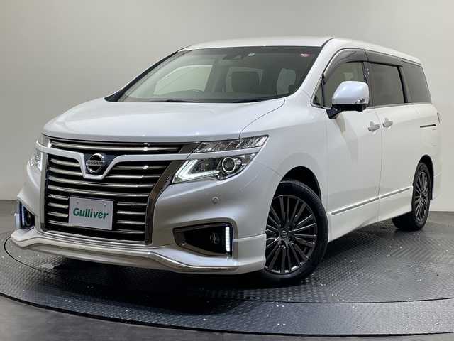 日産 エルグランド 250HWS S アーバンクロム 愛媛県 2019(令1)年 4.4万km ブリリアントホワイトパール 純正ナビ/フルセグ/Bluetooth/全周囲カメラ/フリップダウンモニター/レーダークルーズコントロール/衝突被害軽減ブレーキ/前後コーナーセンサー/レーンキープアシスト/ETC/両側電動スライドドア/オットマン/ドライブレコーダー/LEDヘッドライト/スペアキー/保証書/取扱説明書