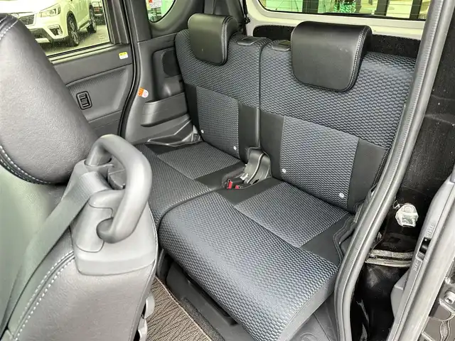 ダイハツ タント カスタム X 島根県 2022(令4)年 2.7万km ブラックマイカメタリック 登録時走行距離　27077km/ディスプレイオーディオ/(Bluetooth/HDMI/AppleCarplay/AndroidAUTO)/バックカメラ/前後ドライブレコーダー/コーナーセンサー/オートホールド/アイドリングストップ/両側電動スライドドア/ハーフレザー/シートヒーター/純正１４インチＡＷ/スペアキー×1/スマートアシスト/衝突回避支援ブレーキ機能/衝突警報機能/ブレーキ制御付誤発進抑制機能/車線逸脱警報機能/車線逸脱抑制制御機能/路側逸脱警報機能/ふらつき警報/先行車発進お知らせ機能/標識認識機能（進入禁止／最高速度／一時停止）/アダプティブドライビングビーム/コーナーセンサー/ETC