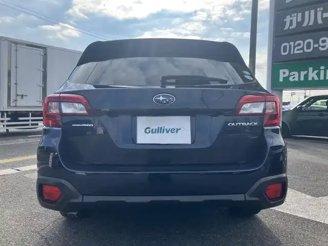 スバル アウトバック リミテッド スマートED 広島県 2016(平28)年 17.6万km ダークブルーパール スバル純正ダイヤトーンナビ（REAL)/フルセグTV/Bluetooth/バックカメラ/アイサイト/レーダークルーズ/ハーフレザーシート/パワーシート（運転席メモリー付・助手席）/シートヒーター（全席）/パドルシフト/LEDオートライト/ETC車載器/ブラインドスポットモニタリング/ルーフレール/LEDアクセサリーリング/取扱説明書/スペアキー