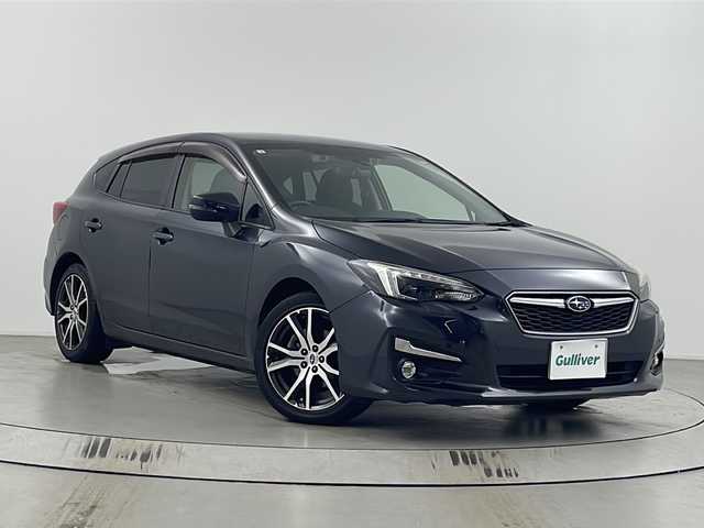 スバル インプレッサ スポーツ 2．0i－Lアイサイト 埼玉県 2017(平29)年 4.8万km ダークグレーメタリック 純正ナビ　CN-CR820D/(Bluetooth/USB/CD/DVD/AM/FM)/地デジフルセグ/バックカメラ/前方ドライブレコーダー/ETC/アダプティブクルーズコントロール/衝突軽減ブレーキ/車線逸脱警報/ブラインドスポットモニター/ヒルアシストコントロール/パドルシフト/アイドリングストップ/電子パーキングシステム/ドライブモードセレクト/プッシュスタート/ステアリングリモコン/ウィンカーミラー/フロント・リヤフォグランプ/純正フロアマット/社外ドアバイザー/純正17インチアルミホイール