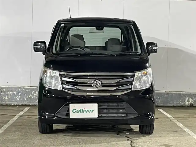 スズキ ワゴンＲ FZ 青森県 2015(平27)年 3.2万km ブルーイッシュブラックパール3 4WD/寒冷地仕様/純正ミュージックサーバー/AM/FM/CD/AUX/純正14AW/純正フロアマット/ベンチシート/シートヒーター前席/アイドリングストップ/横滑り防止機能/衝突軽減システム/盗難防止装置/セキュリティアラーム/UVカットガラス/プライバシーガラス/ドアバイザー/電格ミラー/保証書/取扱説明書