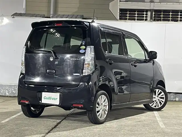 スズキ ワゴンＲ FZ 青森県 2015(平27)年 3.2万km ブルーイッシュブラックパール3 4WD/寒冷地仕様/純正ミュージックサーバー/AM/FM/CD/AUX/純正14AW/純正フロアマット/ベンチシート/シートヒーター前席/アイドリングストップ/横滑り防止機能/衝突軽減システム/盗難防止装置/セキュリティアラーム/UVカットガラス/プライバシーガラス/ドアバイザー/電格ミラー/保証書/取扱説明書