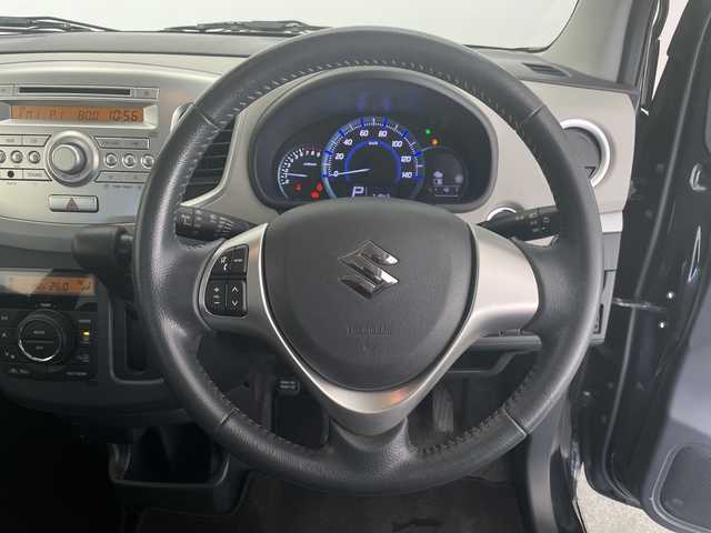 スズキ ワゴンＲ FZ 長野県 2015(平27)年 3.2万km ブルーイッシュブラックパール3 4WD/寒冷地仕様/純正ミュージックサーバー/AM/FM/CD/AUX/純正14AW/純正フロアマット/ベンチシート/シートヒーター前席/アイドリングストップ/横滑り防止機能/衝突軽減システム/盗難防止装置/UVカットガラス/プライバシーガラス/ドアバイザー/電動格納ミラー/保証書/取扱説明書