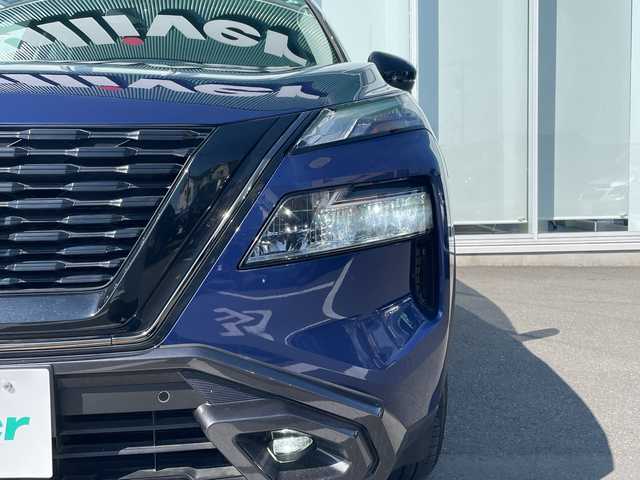 日産 エクストレイル X e－4ORCE エクストリーマーX 神奈川県 2022(令4)年 1万km カスピアンブルー 純正ＳＤナビＴＶ　/バックカメラ　/電動リアゲート　/プロパイロット　/コーナーセンサー　/全席シートヒーター　/前席パワーシート　/ハーフレザーシート　/純正アルミホイール　/ドライブレコーダー　/ETC/LED/衝突被害軽減システム