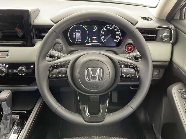 ホンダ ヴェゼル ハイブリッド e:HEV X HuNTパッケージ 長野県 2024(令6)年 0.1千km プラチナホワイトパール 4WD/寒冷地仕様/ホンダセンシング/・衝突軽減ブレーキ/・レーンキープアシスト/・車線逸脱防止/・レーダークルーズコントロール/・前後コーナーセンサー/・踏み間違い防止/前席シートヒーター/USB/LEDヘッドライト/電子パーキング/革巻きステアリング/ハーフレザーシート/MTモードAT/スマートキー/スペアキー