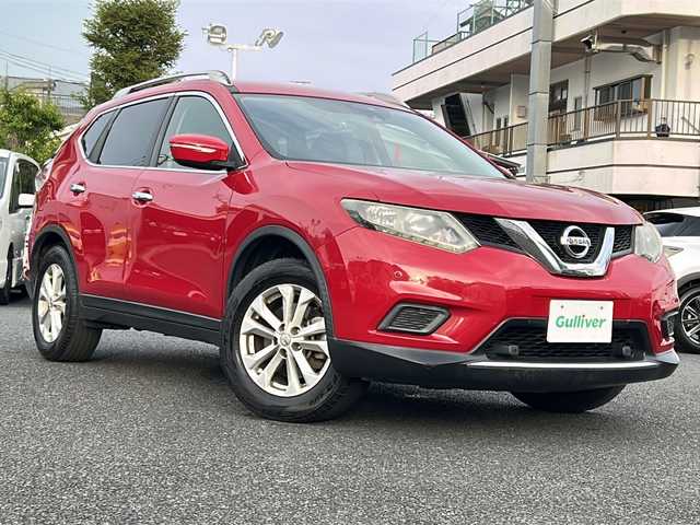 日産 エクストレイル 20X エマージェンシーブレーキ 東京都 2014(平26)年 12.4万km バーニングレッド ・４WD/・純正ナビ（MM113D-W）/・ドラレコ（前後）/・ワンセグTV/・プッシュスタート/・ETC/・バックカメラ/・純正フロアマット/・３列シート/・純正アルミホイール/・保証書/・取説書