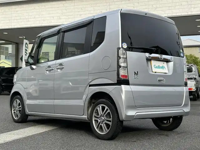 ホンダ Ｎ ＢＯＸ G Lパッケージ 岡山県 2014(平26)年 16.2万km カトラリーシルバーM 登録時走行距離161856/純正メモリナビ(VXM-155C)/AM/FM/Bluetooth/SD/CD/バックカメラ/アイドリングストップ/片側パワースライドドア/純正14インチAW/純正フロアマット/横滑り防止装置/ヘッドライトレベライザー/スマートキー/チップアップシート/プッシュスタート/ETC