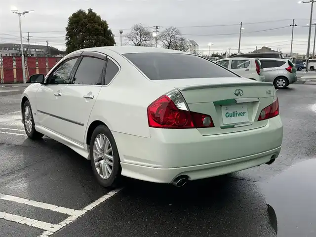 日産 フーガ 350GTスポーツブラックLTD 福島県 2006(平18)年 11.5万km パール 純正メーカーオプションナビ /【AM/FM/DVD/CD/ワンセグ】/バックカメラ/・サイドカメラ/ハーフレザーシート/パワーシート/・メモリシート/・助手席電動オットマン/プッシュスタート/・スマートキー/革巻きステアリング/・電動チルトステアリング/HIDライト/・オートライト/・フォグライト/SNOWモード/・AFS