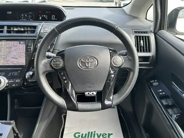 トヨタ プリウス α S ツーリングセレクション G’s 和歌山県 2017(平29)年 11.8万km ホワイトパールクリスタルシャイン 社外アルパイン製ナビ/（AM/FM/CD/DVD/SD/Bluetooth/フルセグTV）/デジタルインナーミラー型ドラレコ/純正ドアバイザー/純正フロアマット/ETC/オートライト/プッシュスタート/スペアキー×１