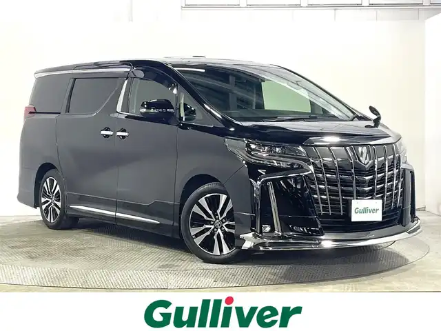 トヨタ アルファード S Cパッケージ 大阪府 2018(平30)年 3.4万km ブラック サンルーフ　黒革シート　モデリスタエアロ　後席モニター　三眼ＬＥＤ　シーケンシャル　純正ナビＴＶ　パワーシート／ヒーター／エアコン　ハンドルヒーター　電動リアゲート　衝突軽減　レーダーＣ