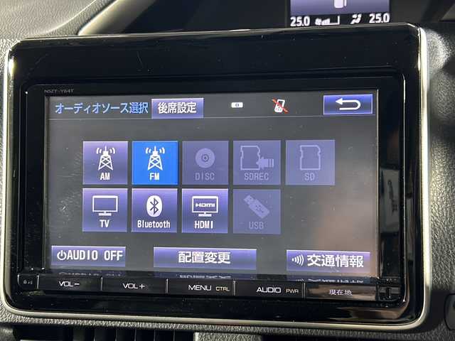 トヨタ ヴォクシー ZS 煌 沖縄県 2016(平28)年 9.2万km ブラッキッシュアゲハガラスフレーク 禁煙車/県外仕入れ/純正９インチナビ/【CD/DVD/フルセグTV/BT】/バックカメラ/１１インチ後席フリップダウンモニター/ETC/両側パワースライドドア/TRDフロントエアロ/トヨタセーフティセンス/→プリクラッシュセーフティ/→レーンディパーチャーアラート/→オートマチックハイビーム/USBポート/革調シートカバー/純正ヘッドライト/１８インチモデリスタアルミ/スマートキー