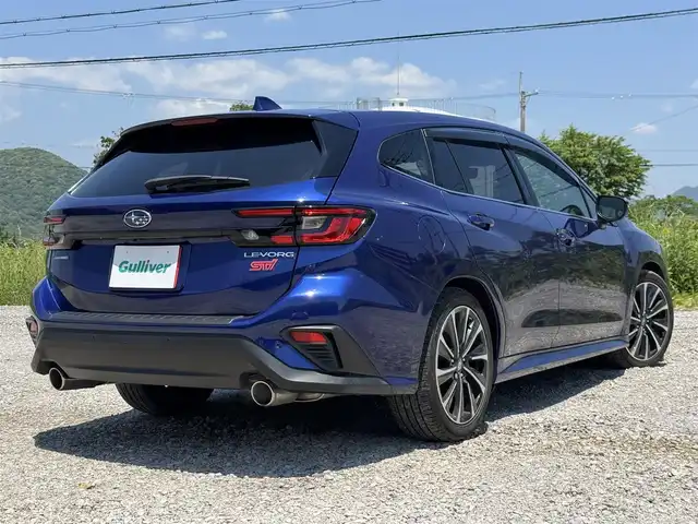 スバル レヴォーグ 1．8STIスポーツ EX 兵庫県 2022(令4)年 2.7万km 青 純正ナビ/フルセグTV/Bluetooth接続可/バックカメラ/左サイドカメラ/フロントカメラ/サンルーフ/レーダークルコン/ドライブレコーダー/全席シートヒーター/前席パワーシート/パワーバックドア/スマートキー×2/純正18インチAW