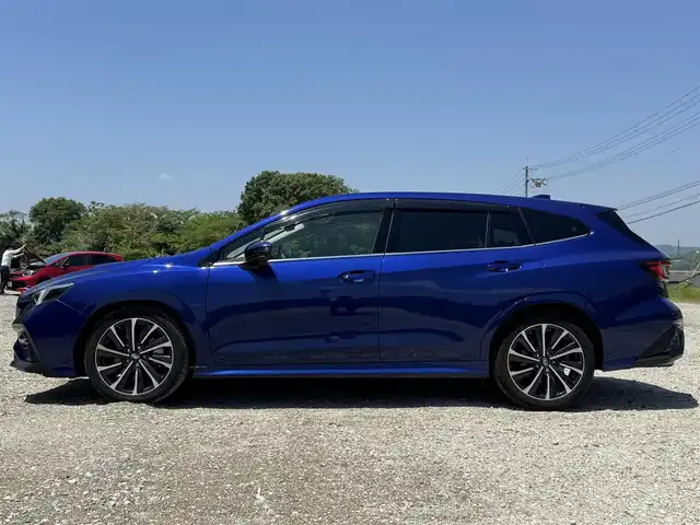 スバル レヴォーグ 1．8STIスポーツ EX 兵庫県 2022(令4)年 2.7万km 青 純正ナビ/フルセグTV/Bluetooth接続可/バックカメラ/左サイドカメラ/フロントカメラ/サンルーフ/レーダークルコン/ドライブレコーダー/全席シートヒーター/前席パワーシート/パワーバックドア/スマートキー×2/純正18インチAW