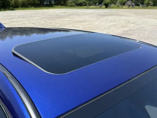 スバル レヴォーグ 1．8STIスポーツ EX 兵庫県 2022(令4)年 2.7万km 青 純正ナビ/フルセグTV/Bluetooth接続可/バックカメラ/左サイドカメラ/フロントカメラ/サンルーフ/レーダークルコン/ドライブレコーダー/全席シートヒーター/前席パワーシート/パワーバックドア/スマートキー×2/純正18インチAW