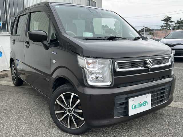 スズキ ワゴンＲ HYBRID FX 富山県 2018(平30)年 6.1万km アーバンブラウンパールメタリック ワンオーナー/全方位カメラ/スマートキー/社外メモリーナビ(CN-RZ843)/DVD/MSV/BT/デジタルTV/ETC/HUD/前席シートヒーター/オートライト/プッシュスタート/ドラレコ(HX-GP200)/衝突安全ブレーキ/レーンキープアシスト/ステアリングスイッチ/助手席下収納/横滑り防止装置/アイドリングストップ/純正フロアマット/コンビニフック/保証書・取説・ナビ取説/点検記録簿(R7/6/R5/7～)