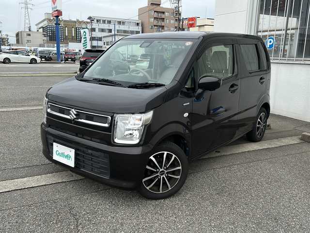 スズキ ワゴンＲ HYBRID FX 富山県 2018(平30)年 6.1万km アーバンブラウンパールメタリック ワンオーナー/全方位カメラ/スマートキー/社外メモリーナビ(CN-RZ843)/DVD/MSV/BT/デジタルTV/ETC/HUD/前席シートヒーター/オートライト/プッシュスタート/ドラレコ(HX-GP200)/衝突安全ブレーキ/レーンキープアシスト/ステアリングスイッチ/助手席下収納/横滑り防止装置/アイドリングストップ/純正フロアマット/コンビニフック/保証書・取説・ナビ取説/点検記録簿(R7/6/R5/7～)