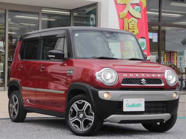 スズキ ハスラー X ターボ 千葉県 2015(平27)年 5.6万km フェニックスレッドパール/ブルーイッシュブラックパール 社外7インチナビ(AVIC-RZ03)/バックカメラ /AM/FM/DVD/AUX/ワンセグTV/ビルトインETC/純正フロアマット/純正ドアバイザー/前後ドライブレコーダー/アイドリングストップ/衝突軽減ブレーキ/運転席シートヒーター /オートライト/フォグランプ/スマートキー×2/取扱説明書/保証書