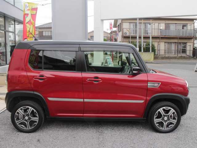 スズキ ハスラー X ターボ 千葉県 2015(平27)年 5.6万km フェニックスレッドパール/ブルーイッシュブラックパール 社外7インチナビ(AVIC-RZ03)/バックカメラ /AM/FM/DVD/AUX/ワンセグTV/ビルトインETC/純正フロアマット/純正ドアバイザー/前後ドライブレコーダー/アイドリングストップ/衝突軽減ブレーキ/運転席シートヒーター /オートライト/フォグランプ/スマートキー×2/取扱説明書/保証書