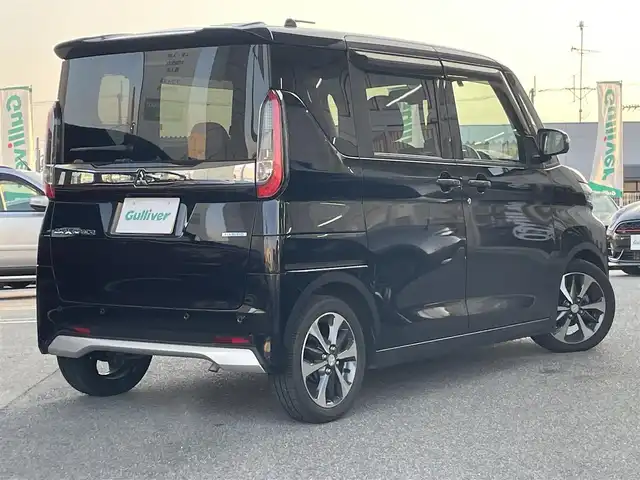 三菱 ｅＫクロススペース G プラスエディション 奈良県 2022(令4)年 3.4万km アメジストブラック ユーザー買取車両/純正9インチナビ/シートヒーター/全方位カメラ/前後ドラレコ/ETC/前後クリアランスソナー/リアサーキュレーター/LEDヘッドライト/純正ドアバイザー/純正15インチAW/純正フロアマット/後席リクライニング可能/ヘッドライトレベライザー/オートハイビーム