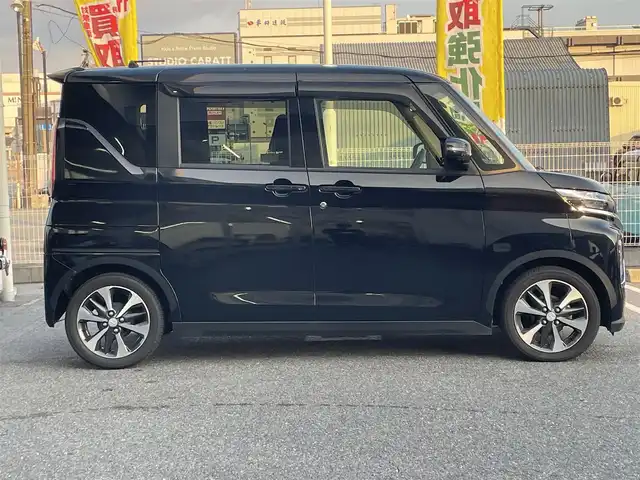 三菱 ｅＫクロススペース G プラスエディション 奈良県 2022(令4)年 3.4万km アメジストブラック ユーザー買取車両/純正9インチナビ/シートヒーター/全方位カメラ/前後ドラレコ/ETC/前後クリアランスソナー/リアサーキュレーター/LEDヘッドライト/純正ドアバイザー/純正15インチAW/純正フロアマット/後席リクライニング可能/ヘッドライトレベライザー/オートハイビーム