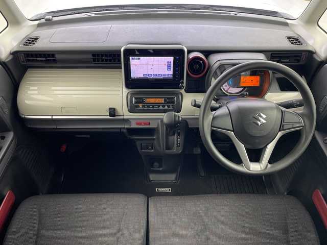 スズキ スペーシア HYBRID X 岐阜県 2018(平30)年 7.8万km ピュアホワイトP 純正ナビ(KXM-E502W)/AM/FM/CD/DVD/Bluetooth/SD/フルセグTV/バックモニター/両側パワースライドドア/運転席シートヒーター/衝突軽減ブレーキ/レーンキープアシスト/コーナーセンサー/スマートキー/プッシュスタート/スペアキー/サーキュレーター/電動格納ミラー/後席サンシェード/オートLEDヘッドライト/純正フロアマット/純正ドアバイザー/純正14インチアルミホイール