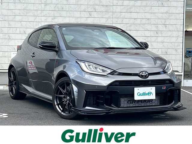 トヨタ ＧＲヤリス RZ ハイパフォーマンス 長野県 2024(令6)年 1.6万km ガンＭ ・純正ディスプレイオーディオ/AM FM Bluetooth/・バックカメラ/・ビルトインETC2.0/・JBLサウンドシステム/・プリクラッシュセーフティ/・レーダークルーズコントロール/・オートマチックハイビーム/・レーンキープアシスト/・ブラインドスポットモニター/・コーナーセンサー/・LEDヘッドライト/・オートライト/・フォグライト/・ステアリングヒーター/・シートヒーター(D/N)/・純正18インチアルミホイール/・ドライブレコーダー/・ウィンカーミラー/・電動格納ミラー/・社外レーダー/・スマートキー/・エンジンプッシュスタート/・フロアマット