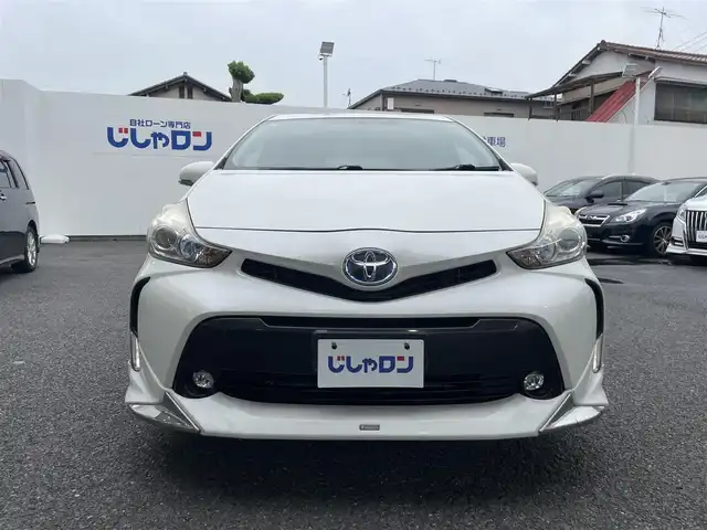 トヨタ プリウス α S Lセレクション 埼玉県 2015(平27)年 13万km ホワイトパールクリスタルシャイン (株)IDOMが運営する【じしゃロン鳩ヶ谷店】の自社ローン専用車両になりますこちらは現金またはオートローンご利用時の価格です。自社ローンご希望の方は別途その旨お申付け下さい/モデリスタエアロ/純正ＳＤナビ/　(CD/DVD/SD/Bluetooth接続)/フルセグＴＶ/バックカメラ/ビルドインＥＴＣ/オートライト/シートカバー/ＳＲＳエアバッグシステム/サイド＆カーテンエアバッグ/ＨＩＤヘッドライト