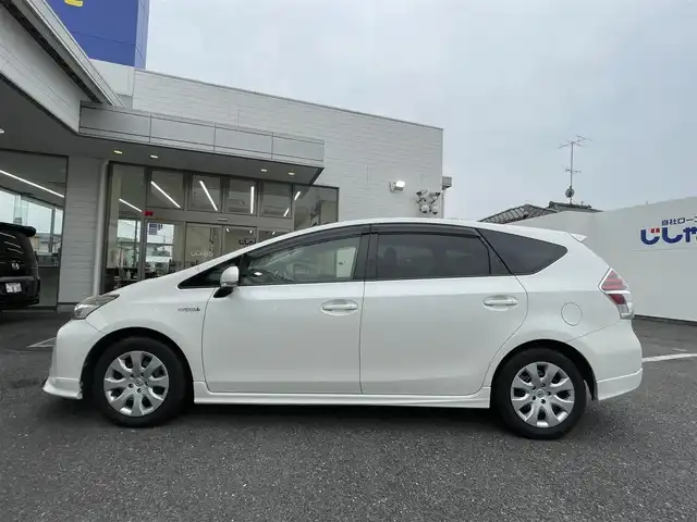 トヨタ プリウス α S Lセレクション 埼玉県 2015(平27)年 13万km ホワイトパールクリスタルシャイン (株)IDOMが運営する【じしゃロン鳩ヶ谷店】の自社ローン専用車両になりますこちらは現金またはオートローンご利用時の価格です。自社ローンご希望の方は別途その旨お申付け下さい/モデリスタエアロ/純正ＳＤナビ/　(CD/DVD/SD/Bluetooth接続)/フルセグＴＶ/バックカメラ/ビルドインＥＴＣ/オートライト/シートカバー/ＳＲＳエアバッグシステム/サイド＆カーテンエアバッグ/ＨＩＤヘッドライト