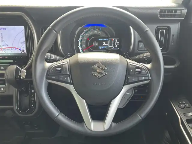 スズキ ハスラー Jスタイル Ⅱ ターボ 福岡県 2022(令4)年 0.7万km オフブルーメタリック/ガンメタリック2トーンルーフ ワンオーナー/純正8インチメモリナビ/・CD/DVD/BT/フルセグTv/・バックモニター/スズキセーフティサポート/・レーダークルーズコントロール/前後ドライブレコーダー/ETC/シートヒーター/・オートライト/・LEDヘットライト/・LEDフォグライト/革巻きステアリング/・パドルシフト/・ステアリングリモコン/シートバックテーブル/電動格納式ミラー/アイドリングストップ/プッシュスタート/スマートキー×２/シートカバー/純正１５インチアルミホイール