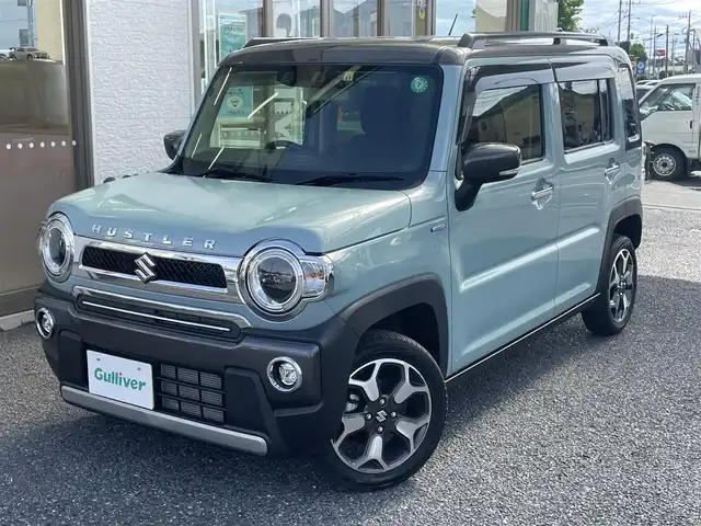 スズキ ハスラー Jスタイル Ⅱ ターボ 福岡県 2022(令4)年 0.7万km オフブルーメタリック/ガンメタリック2トーンルーフ ワンオーナー/純正8インチメモリナビ/・CD/DVD/BT/フルセグTv/・バックモニター/スズキセーフティサポート/・レーダークルーズコントロール/前後ドライブレコーダー/ETC/シートヒーター/・オートライト/・LEDヘットライト/・LEDフォグライト/革巻きステアリング/・パドルシフト/・ステアリングリモコン/シートバックテーブル/電動格納式ミラー/アイドリングストップ/プッシュスタート/スマートキー×２/シートカバー/純正１５インチアルミホイール