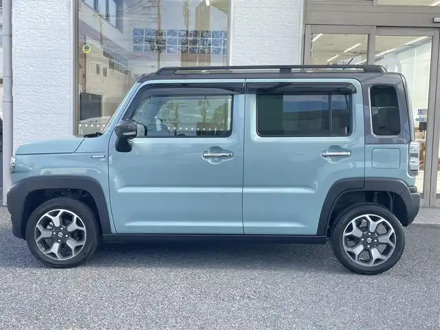 スズキ ハスラー Jスタイル Ⅱ ターボ 福岡県 2022(令4)年 0.7万km オフブルーメタリック/ガンメタリック2トーンルーフ ワンオーナー/純正8インチメモリナビ/・CD/DVD/BT/フルセグTv/・バックモニター/スズキセーフティサポート/・レーダークルーズコントロール/前後ドライブレコーダー/ETC/シートヒーター/・オートライト/・LEDヘットライト/・LEDフォグライト/革巻きステアリング/・パドルシフト/・ステアリングリモコン/シートバックテーブル/電動格納式ミラー/アイドリングストップ/プッシュスタート/スマートキー×２/シートカバー/純正１５インチアルミホイール