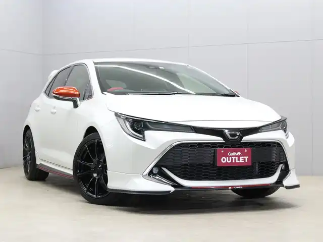 トヨタ カローラ スポーツ G Z 三重県 2019(平31)年 3.4万km ホワイトパールクリスタルシャイン ワンオーナー/TRDエアロ/weds18インチアルミホイール/セーフティセンス/アイドリングストップ/純正9インチメモリナビ ・地デジTV/・DVD/CD/・Bluetooth/バックカメラ/全車速追従機能付レーダークルーズコントロール/レーントレーシングアラート/赤/黒レザー調シートカバー/ビルトインETC/丸型1灯式LEDヘッドランプ/・オートライト/オートマチックハイビーム/LEDフォグランプ/プッシュエンジンスタート/スマートキー×2/新車時保証書/取扱説明書