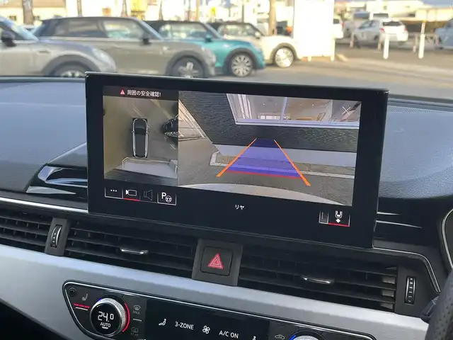 アウディ Ａ４ アバント 40TDIクワトロ Sライン 山梨県 2022(令4)年 3万km パール SラインPパッケージ/マトリクスLED/全周囲C/純正MMI　/カープレイ/バーチャルC/マイルドHV/ACC/LKA/BSA/パイロットA/黒半革/シートH/電動リアG/Aハイビーム/Pシート/フルセグ