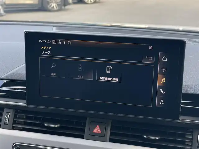 アウディ Ａ４ アバント 40TDIクワトロ Sライン 山梨県 2022(令4)年 3万km パール SラインPパッケージ/マトリクスLED/全周囲C/純正MMI　/カープレイ/バーチャルC/マイルドHV/ACC/LKA/BSA/パイロットA/黒半革/シートH/電動リアG/Aハイビーム/Pシート/フルセグ