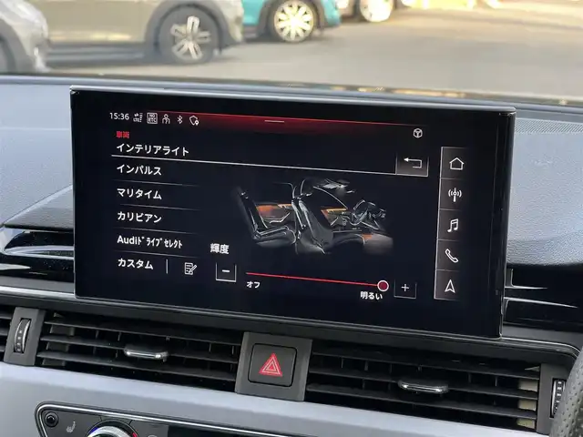 アウディ Ａ４ アバント 40TDIクワトロ Sライン 山梨県 2022(令4)年 3万km パール SラインPパッケージ/マトリクスLED/全周囲C/純正MMI　/カープレイ/バーチャルC/マイルドHV/ACC/LKA/BSA/パイロットA/黒半革/シートH/電動リアG/Aハイビーム/Pシート/フルセグ