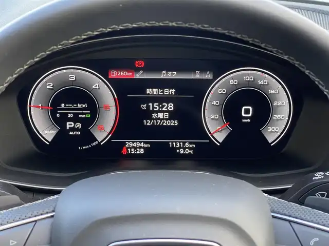 アウディ Ａ４ アバント 40TDIクワトロ Sライン 山梨県 2022(令4)年 3万km パール SラインPパッケージ/マトリクスLED/全周囲C/純正MMI　/カープレイ/バーチャルC/マイルドHV/ACC/LKA/BSA/パイロットA/黒半革/シートH/電動リアG/Aハイビーム/Pシート/フルセグ