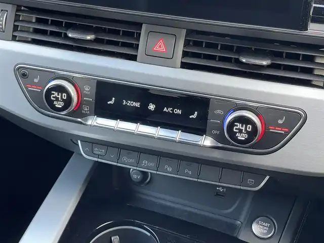 アウディ Ａ４ アバント 40TDIクワトロ Sライン 山梨県 2022(令4)年 3万km パール SラインPパッケージ/マトリクスLED/全周囲C/純正MMI　/カープレイ/バーチャルC/マイルドHV/ACC/LKA/BSA/パイロットA/黒半革/シートH/電動リアG/Aハイビーム/Pシート/フルセグ